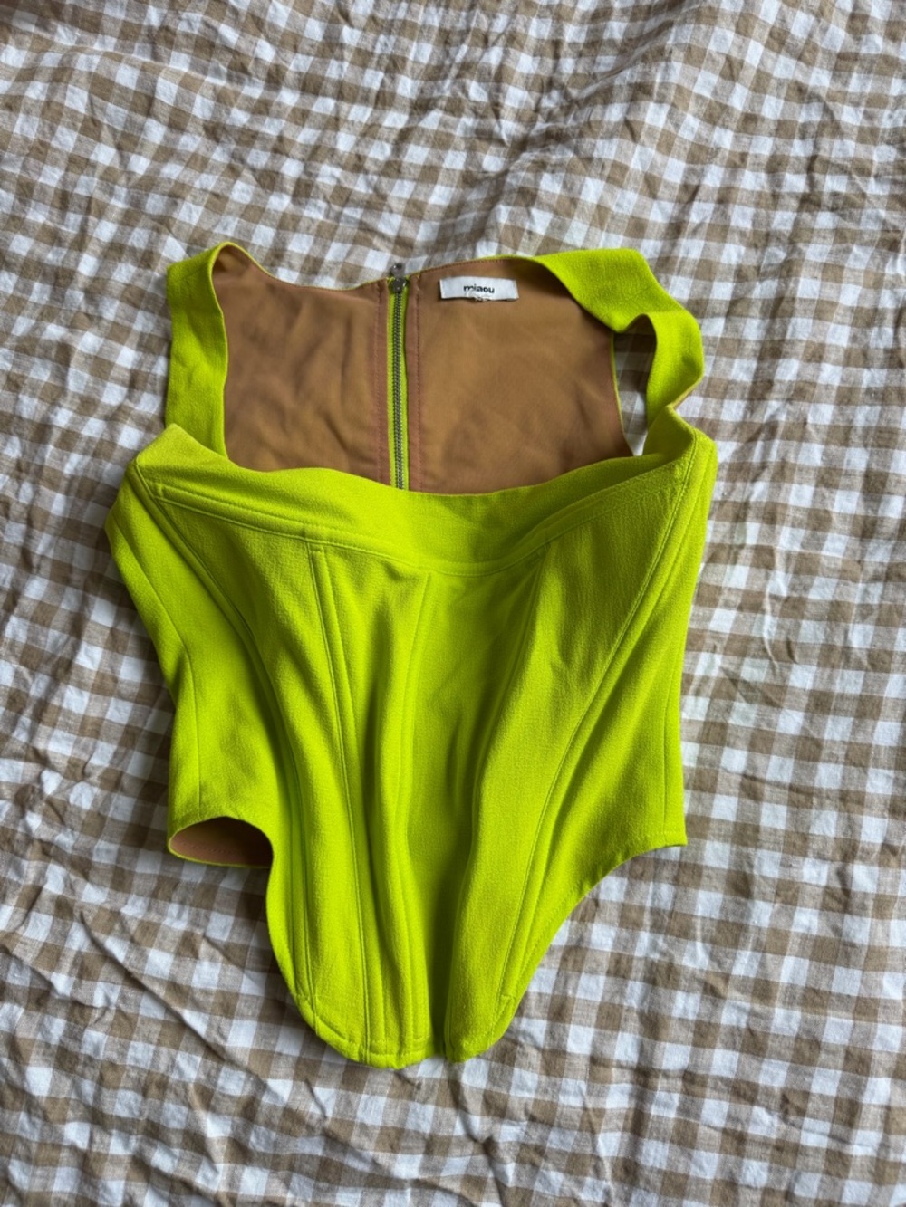 Neon MIAOU corset top